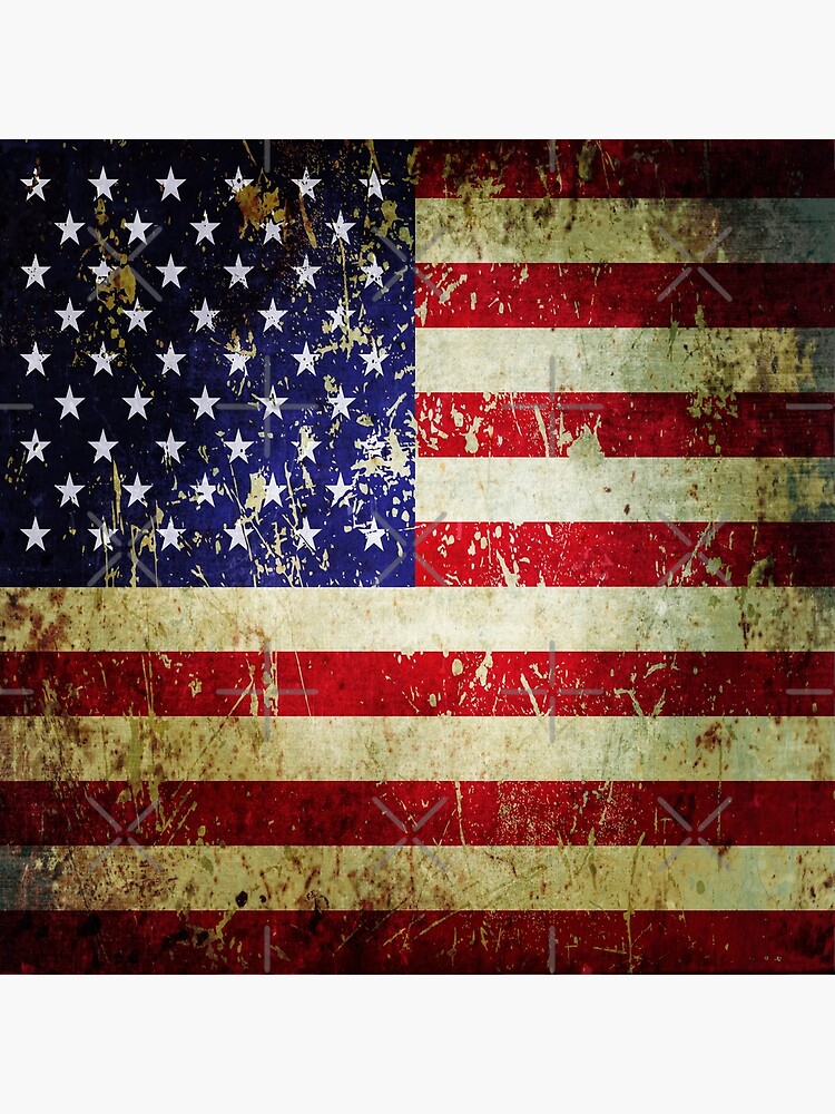 American Flag - Grunge Vintage Aged US Flag by itsjensworld