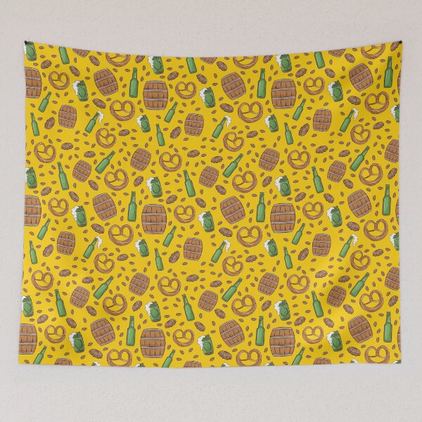 Item preview, Pretzels and Beer Oktoberfest Pattern (Yellow) designed and sold by Geo De la Cruz.