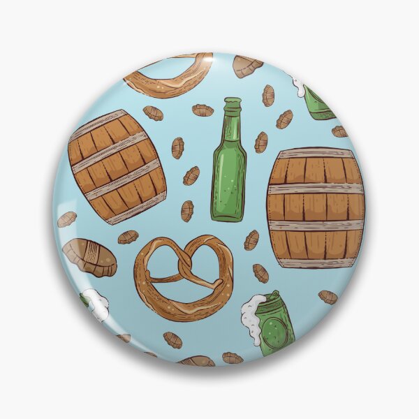 Item preview, Pretzels and Beer Oktoberfest Pattern (Sky Blue) designed and sold by Geo De la Cruz.