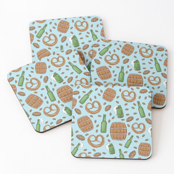 Item preview, Pretzels and Beer Oktoberfest Pattern (Sky Blue) designed and sold by Geo De la Cruz.