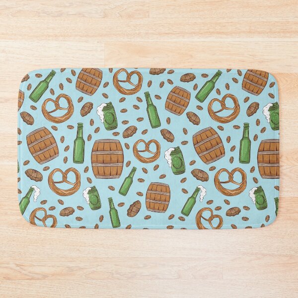 Item preview, Pretzels and Beer Oktoberfest Pattern (Sky Blue) designed and sold by Geo De la Cruz.