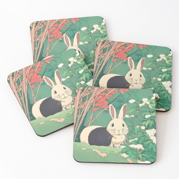 Item preview, Blushed Satin Rabbit Bunny Dutch Rabbit Loves Nature designed and sold by wigobun.