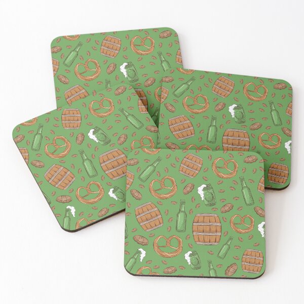 Item preview, Pretzels and Beer Oktoberfest Pattern (Spearmint) designed and sold by Geo De la Cruz.