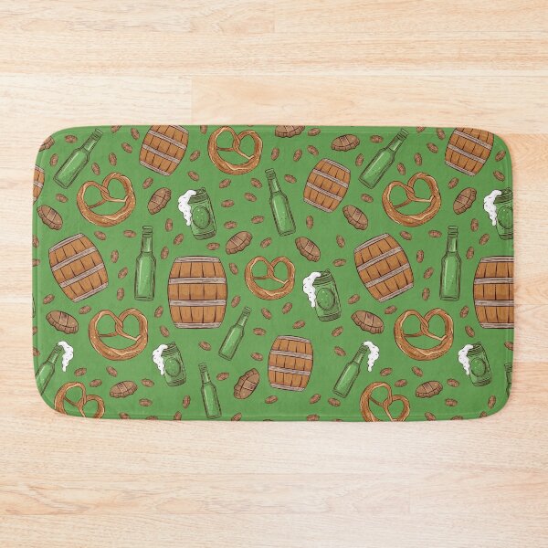 Item preview, Pretzels and Beer Oktoberfest Pattern (Spearmint) designed and sold by Geo De la Cruz.