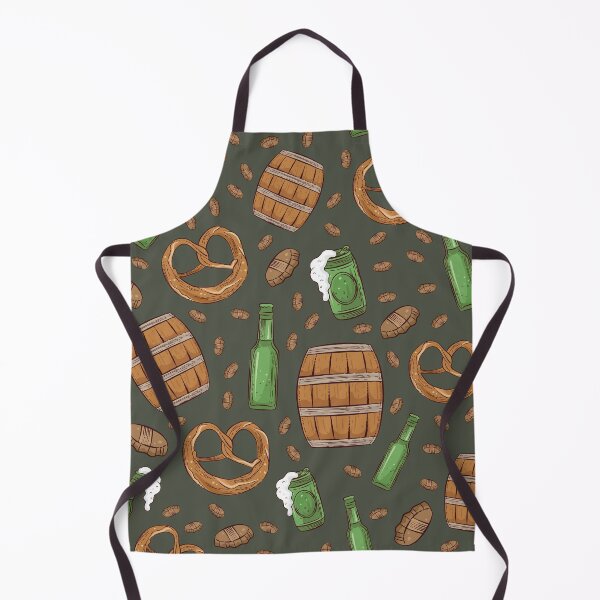 Item preview, Pretzels and Beer Oktoberfest Pattern (Forest Green) designed and sold by Geo De la Cruz.