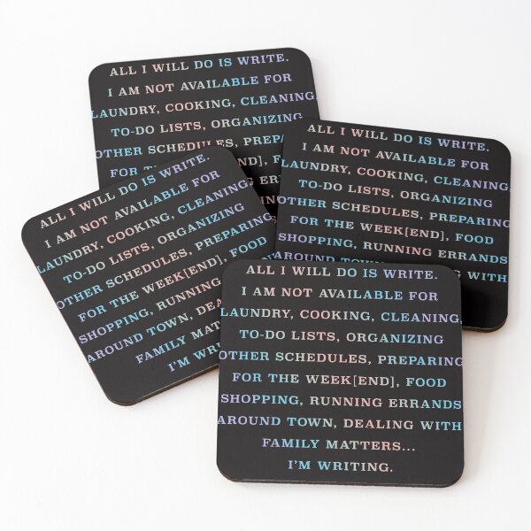 Item preview, All I Will Do Is Write designed and sold by TeeliciousTees.