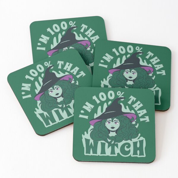 Item preview, I'm 100% That Witch // Cute Halloween Witch // Spooky Funny designed and sold by TwoTenDesign.