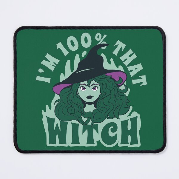 Item preview, I'm 100% That Witch // Cute Halloween Witch // Spooky Funny designed and sold by TwoTenDesign.