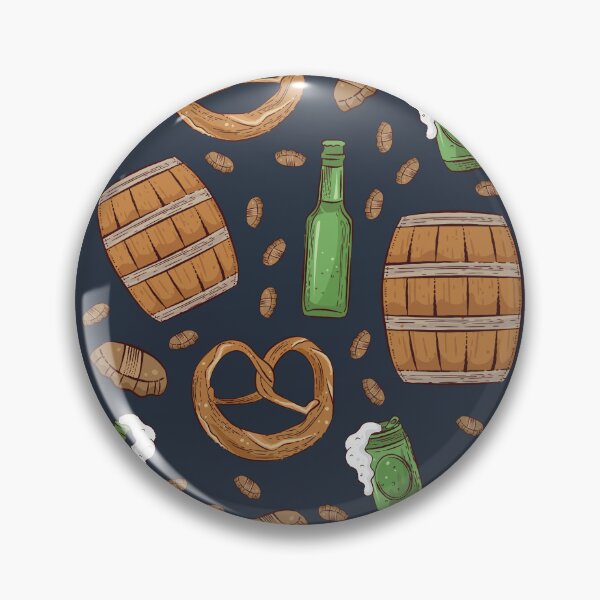 Item preview, Pretzels and Beer Oktoberfest Pattern (Navy) designed and sold by Geo De la Cruz.