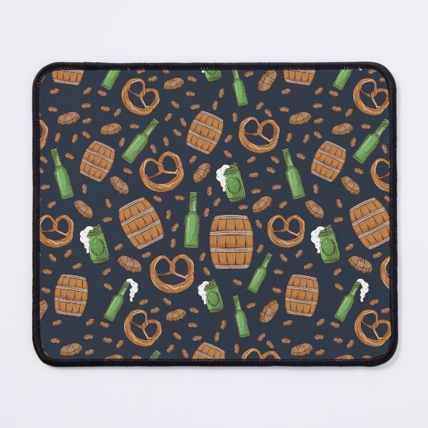 Item preview, Pretzels and Beer Oktoberfest Pattern (Navy) designed and sold by Geo De la Cruz.
