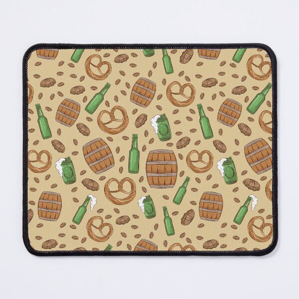 Item preview, Pretzels and Beer Oktoberfest Pattern (Cream) designed and sold by Geo De la Cruz.