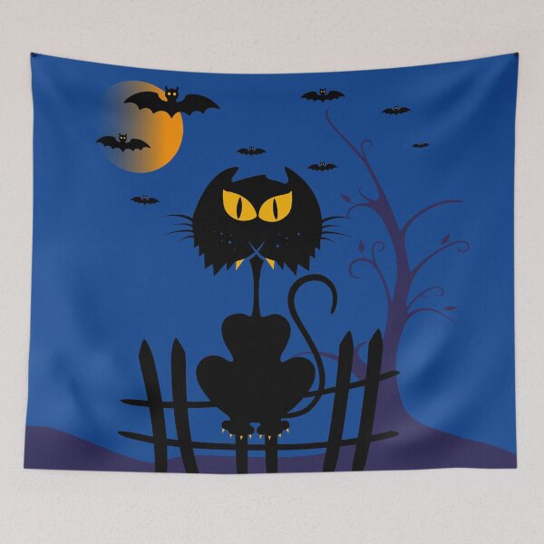 Item preview, halloween cat designed and sold by Kritzel-Claudi.