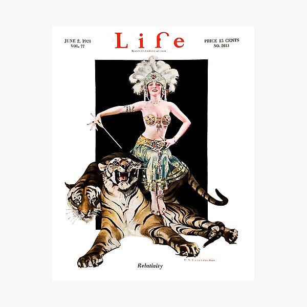 Item preview,  Vintage Life Cover Illustration Poster Relativity Cover Art by Leyendecker for Life Magazine designed and sold by TeeARTHY.