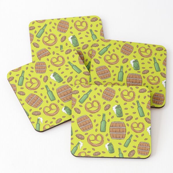 Item preview, Pretzels and Beer Oktoberfest Pattern (Lime) designed and sold by Geo De la Cruz.