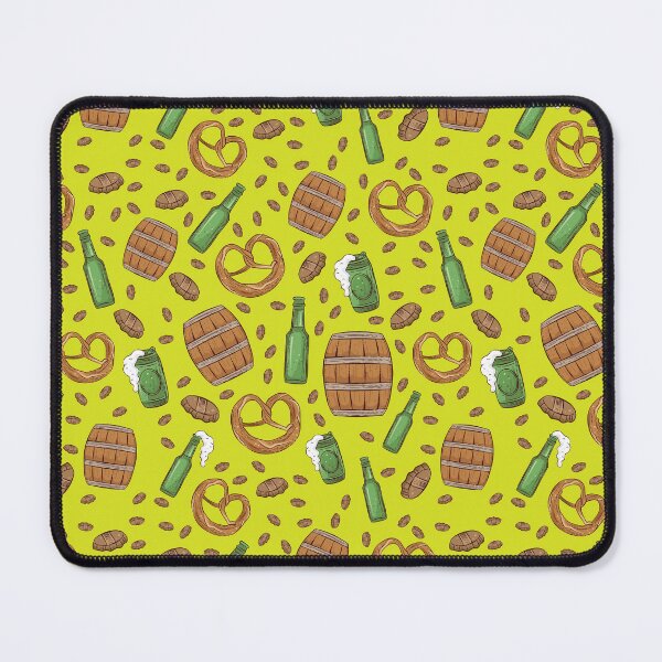 Item preview, Pretzels and Beer Oktoberfest Pattern (Lime) designed and sold by Geo De la Cruz.