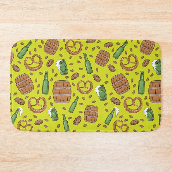 Item preview, Pretzels and Beer Oktoberfest Pattern (Lime) designed and sold by Geo De la Cruz.