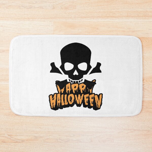 Item preview, Happy Halloween Skull and Crossbones Design designed and sold by WBP Mart.
