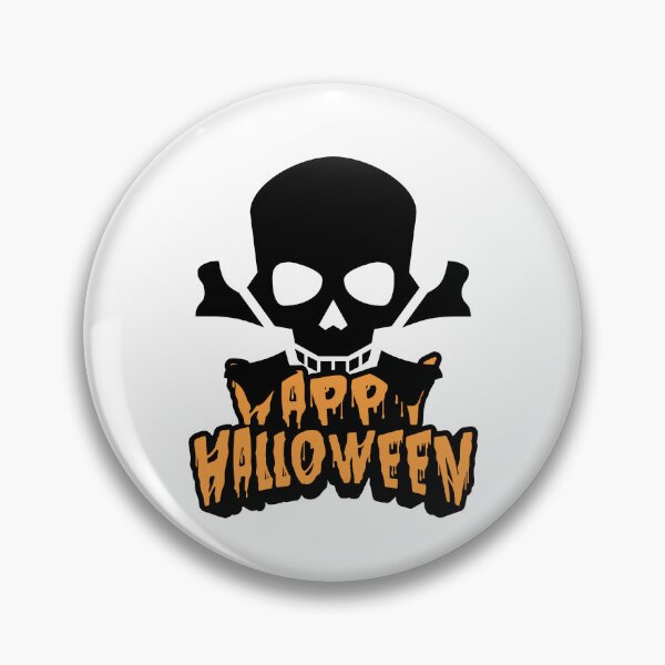 Item preview, Happy Halloween Skull and Crossbones Design designed and sold by WBP Mart.