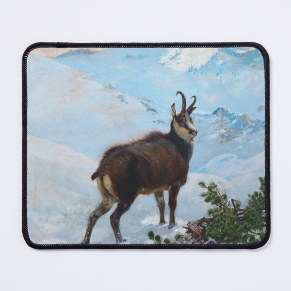 Item preview, A Chamois in the Mountains | Albert Singer | 1916 Nature Animal Art designed and sold by CJET.