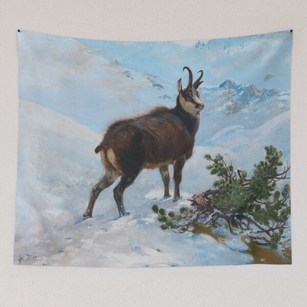 Item preview, A Chamois in the Mountains | Albert Singer | 1916 Nature Animal Art designed and sold by CJET.