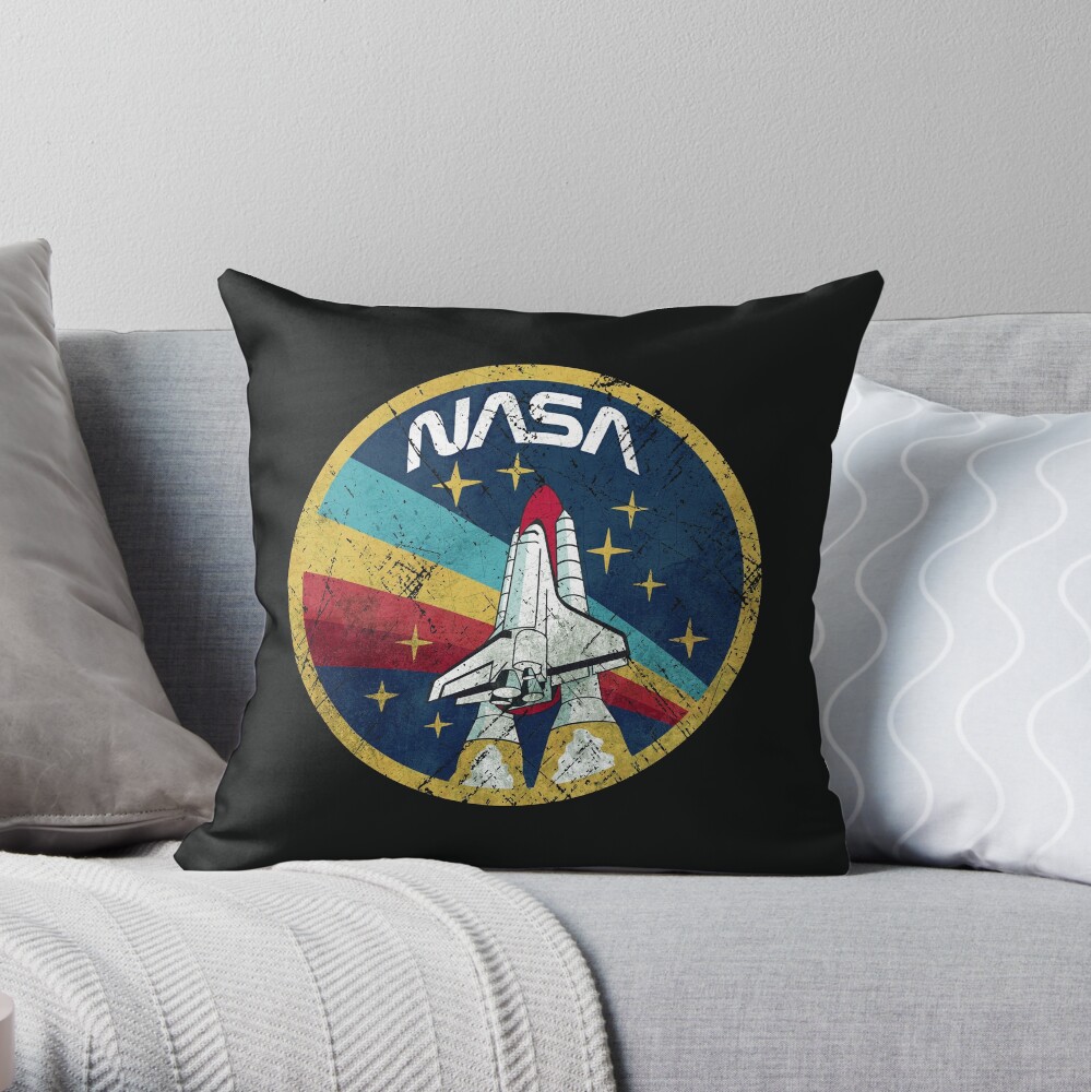 Nasa Vintage Colors V01 Throw Pillow