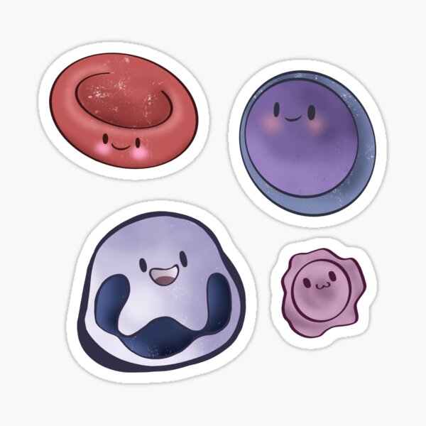 Item preview, Haematology Friends Sticker Set designed and sold by psylosybin.