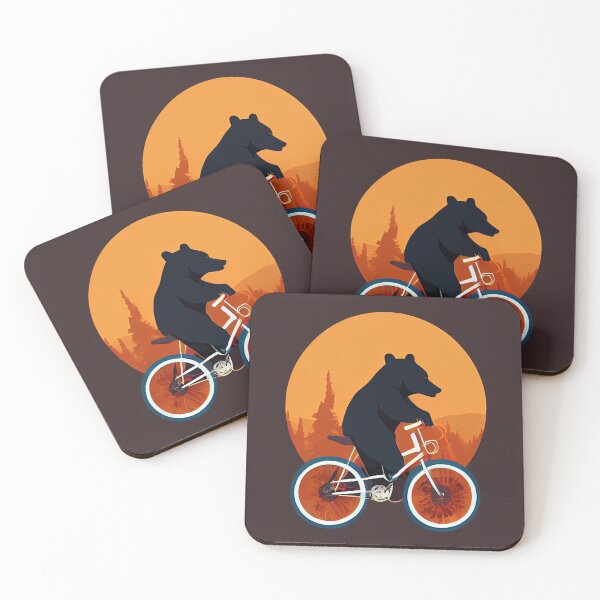 Item preview, Bear Riding a Bike designed and sold by ThePurpleMelon.