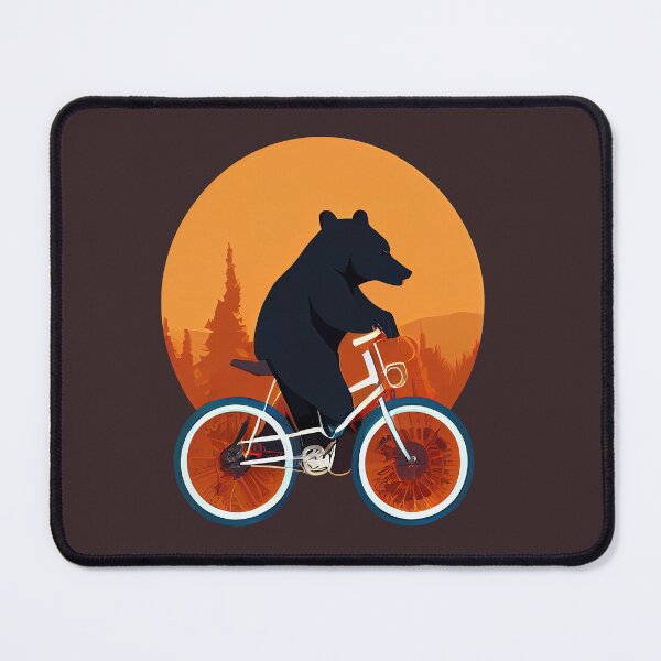 Item preview, Bear Riding a Bike designed and sold by ThePurpleMelon.