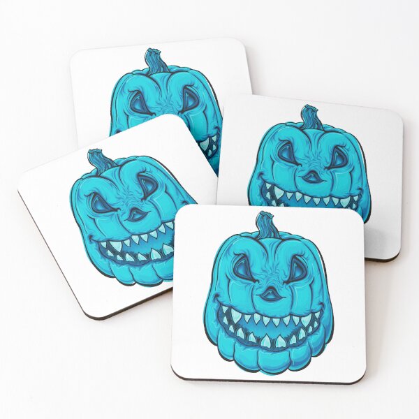 Item preview, Turquoise Scary Pumpkin, Halloween Pumpkin designed and sold by Dven-Clothes.