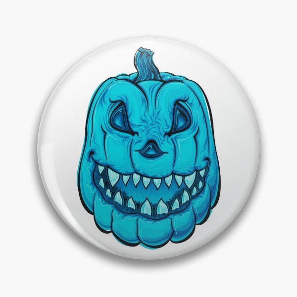 Item preview, Turquoise Scary Pumpkin, Halloween Pumpkin designed and sold by Dven-Clothes.