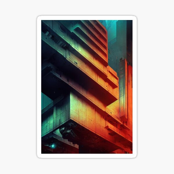Item preview, Colorful Brutalist designed and sold by BasajaunStudio.