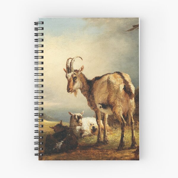 Item preview, A Goat with Two Kids | Friedrich Gauermann | 1860 Animal Nature Art designed and sold by CJET.