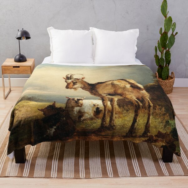 Item preview, A Goat with Two Kids | Friedrich Gauermann | 1860 Animal Nature Art designed and sold by CJET.