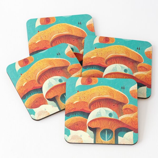 Item preview, Mushroom House. Abstract Illustration designed and sold by Wavesbender.