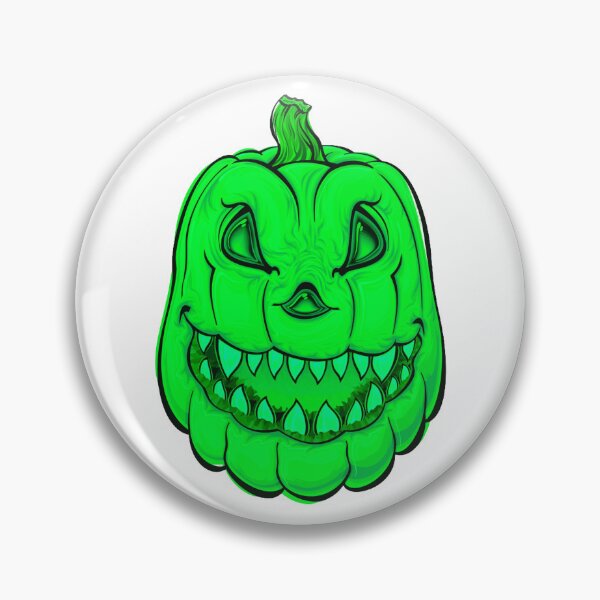 Item preview, Green Scary Pumpkin, Halloween Pumpkin designed and sold by Dven-Clothes.