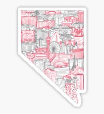 Las Vegas Skyline Art Sticker