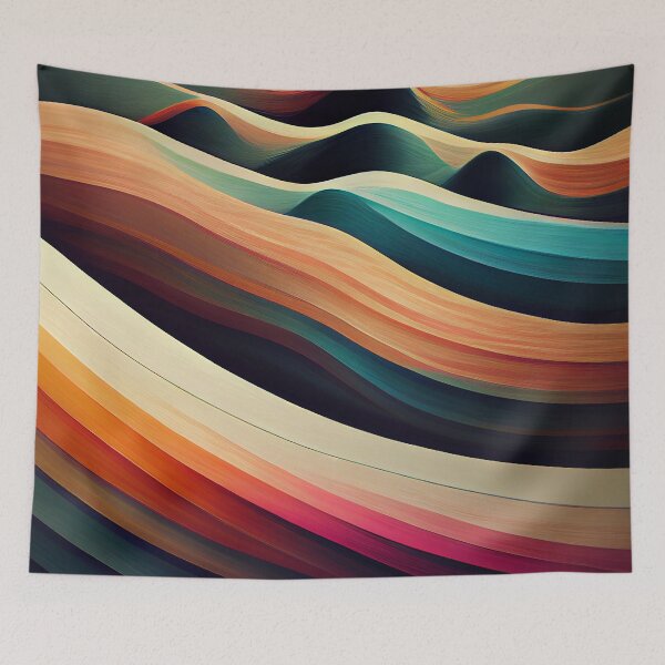 Item preview, Coloured Waves Pattern - 1 designed and sold by MrVPhotography.