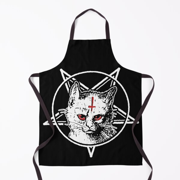 Item preview, Dark Goth Cat with Pentagram Occult designed and sold by Huhnerdieb Apparel.