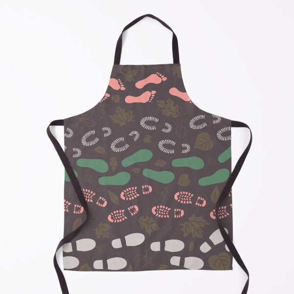 Item preview, Autumn pattern with footprints and leaves designed and sold by youartyouself.