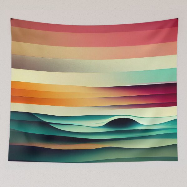 Item preview, Coloured Waves Pattern - 2 designed and sold by MrVPhotography.
