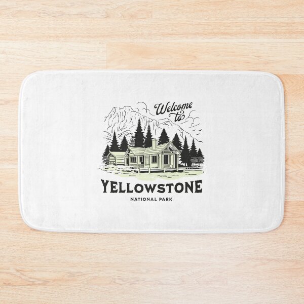 Item preview, Yellowstone National Park Mountain Range Drawing designed and sold by AnimalLover4eva.