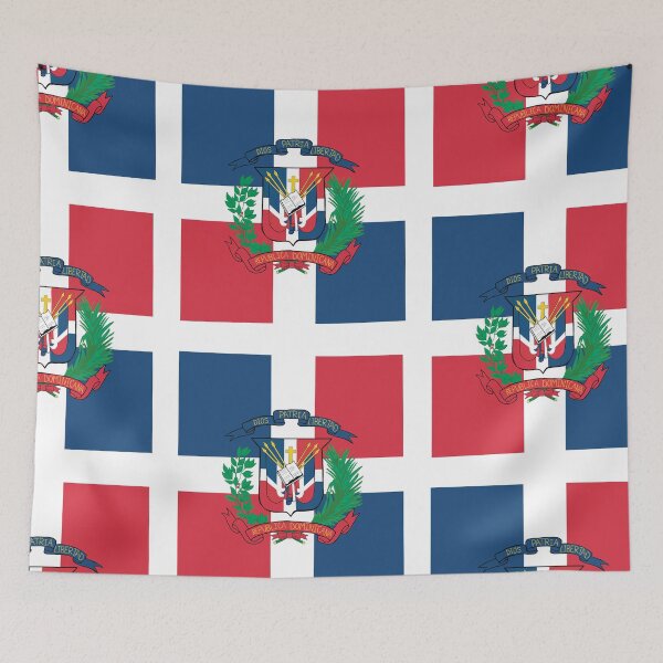 Item preview, Hand drawn Dominican flag designed and sold by CPAdesigns.