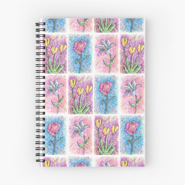 Item preview, Nursery Flowers Repeating Pattern - Rose, Lily, Tulip designed and sold by Kitslam Art.