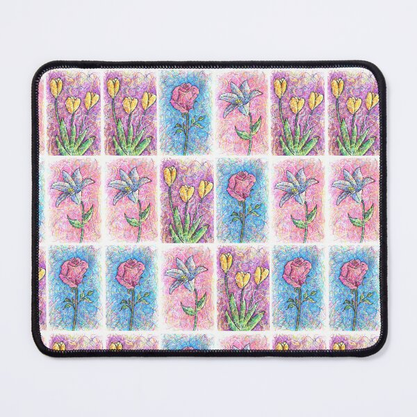 Item preview, Nursery Flowers Repeating Pattern - Rose, Lily, Tulip designed and sold by Kitslam Art.