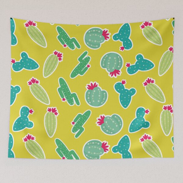 Item preview, Cactus adorable prickly pear mexican modern pattern kawaii cacti designed and sold by T-Mex.