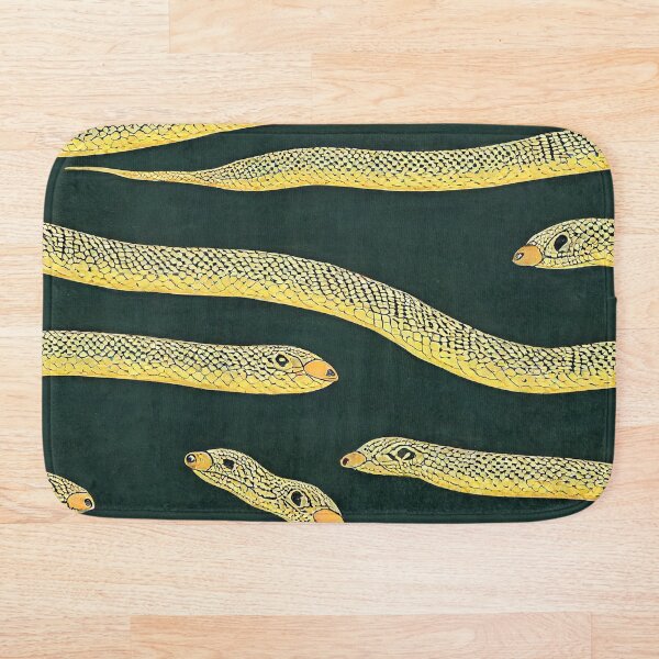 Item preview, Green Snakes Stripe Pattern Modern Primitive Minimalist Design designed and sold by CrowBerryCream.