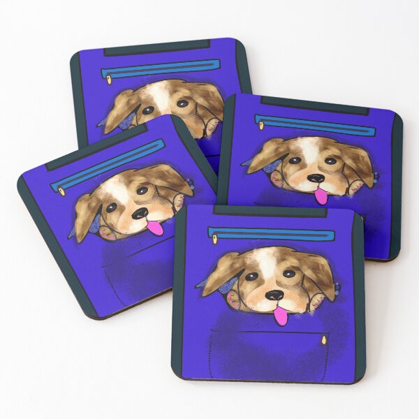 Item preview, Pocket Pooch Tan and Brown designed and sold by MatchTheDrapes.