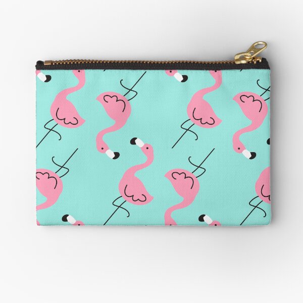 Flamingo Pattern Zipper Pouch