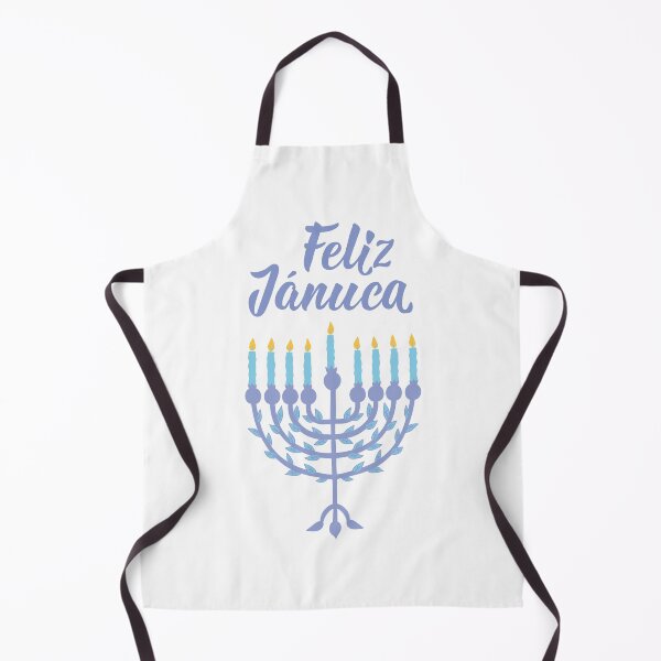 Artikelvorschau, Feliz Januca. Fröhliches Chanukka - spanischer Text. Beschriftung. entworfen und verkauft von pidzam4e.