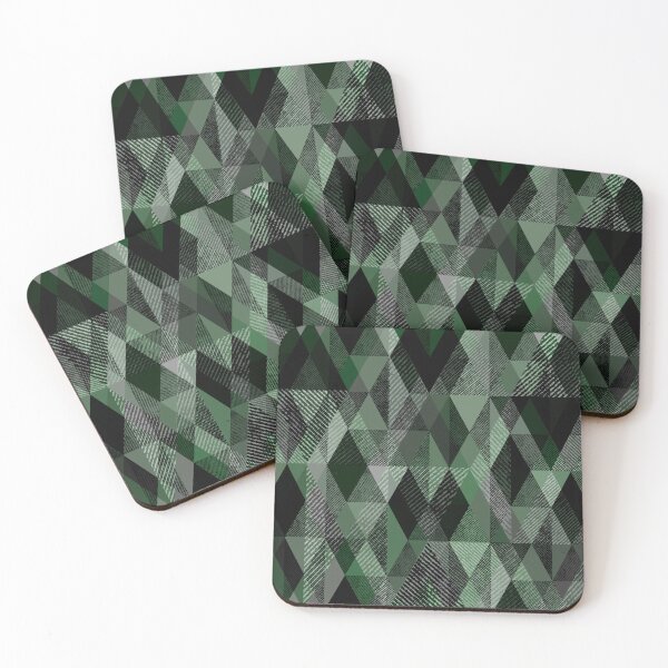 Item preview, Green textured rhombic pattern. designed and sold by marinaklykva.